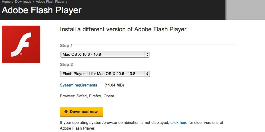 Adobe Flash Player For Mac Os 10.5